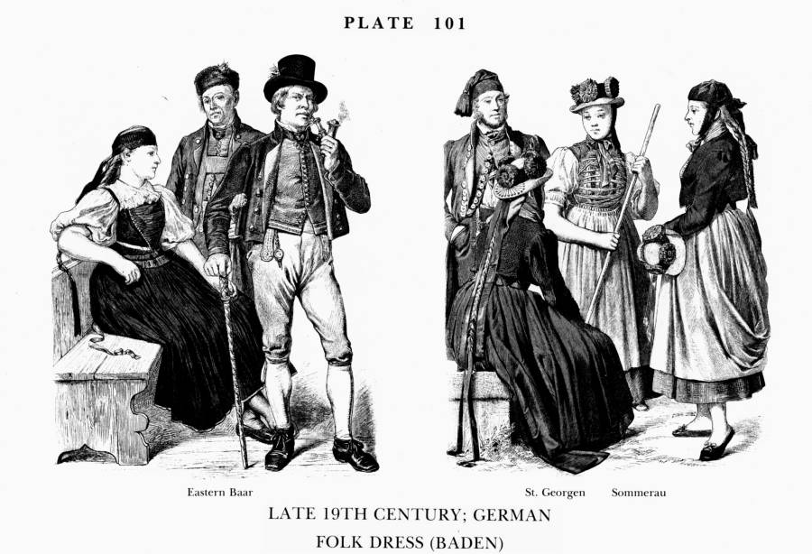Planche 101a - fin du XIXe s. - Allemagne - costumes traditionnels.jpg